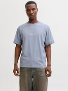 JACK JONES ORIGINALS Norrebro Emb Tee Short Sleeve Crew Neck-Tradewinds Tradewinds front view
