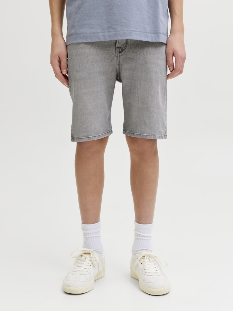 Jack Jones Youths Rick Junior Shorts-Grey Denim Grey Denim back view
