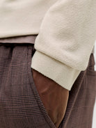 JACK JONES PREMIUM Milano Spring Knit Half Zip-Ancient Scroll Ancient Scroll flat front view