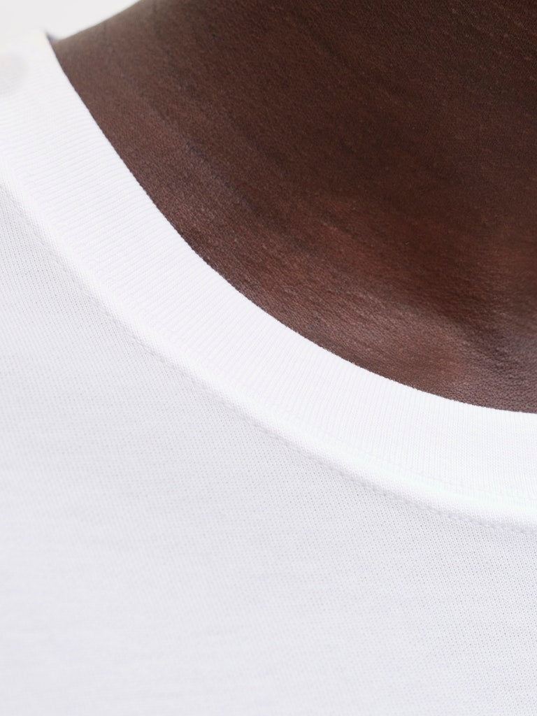 Men's Ethan Short Sleeve Logo Tee-Bright White-Nack View