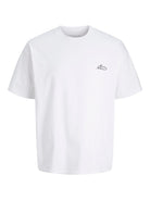 JACK JONES CORE Dust Script T-Shirt-Bright White Bright White close up view