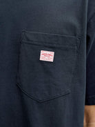 Men's Caleb Short Sleeve Tee-Sky Captain-Pocket View