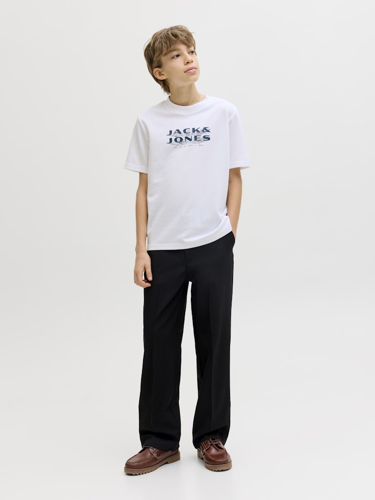 Jack Jones Youths Fusion Junior T-Shirt-Bright White Bright White detail view