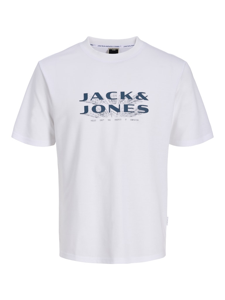 Jack Jones Youths Fusion Junior T-Shirt-Bright White Bright White alternate view