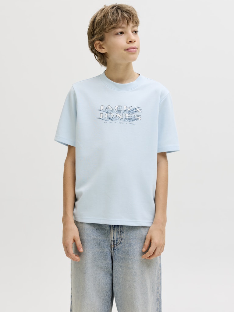 Jack Jones Youths Fusion Junior T-Shirt-Omphalodes Omphalodes front view