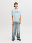 Jack Jones Youths Fusion Junior T-Shirt-Omphalodes Omphalodes detail view