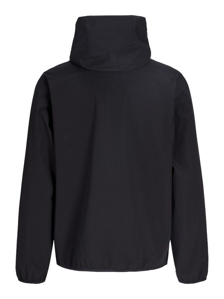 JACK JONES CORE Fusion Softshell Jacket-Black Black flat front view