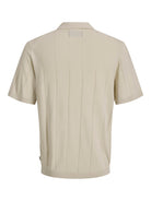 JACK JONES PREMIUM William Structure Knit Short Sleeve Polo-Ancient Scroll Ancient Scroll detail view