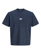 Jack Jones Youths Breeze Back Print Tee-Outer Space Outer Space front view