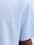 Men's Ethan Short Sleeve Logo Tee-Chambray Blue-Logo View