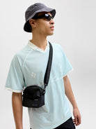 JACK JONES CORE Eterna Football Polo - Omphalodes Omphalodes model front view