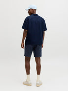 JACK & JONES Jaiden Waffle Resort Navy Short Navy detail view