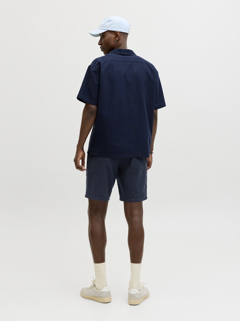 JACK & JONES Jaiden Waffle Resort Navy Short Navy detail view