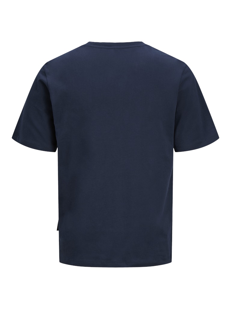 Jack Jones Youths Devin Daytona Print Junior Boy Navy Tee Navy Blazer model front view