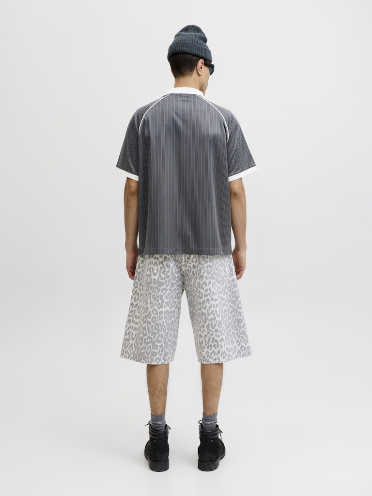 JACK JONES CORE Eterna Football Polo - Grey Grey detail view
