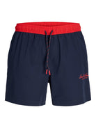 JACK & JONES Maui Archive Swim Shorts - Blue BLUE front view
