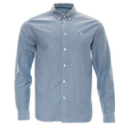 Kenrow Menswear Jagger Denim Melange Oxford Shirt Denim Melange back view
