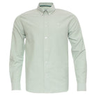 Kenrow Menswear Jagger Green Melange Oxford Shirt Green Melange back view
