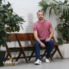 Kenrow Menswear Jax Brick Brushed Tee BRICK front view