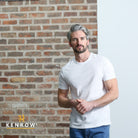 Kenrow Menswear Jax White Brushed Tee WHITE detail view