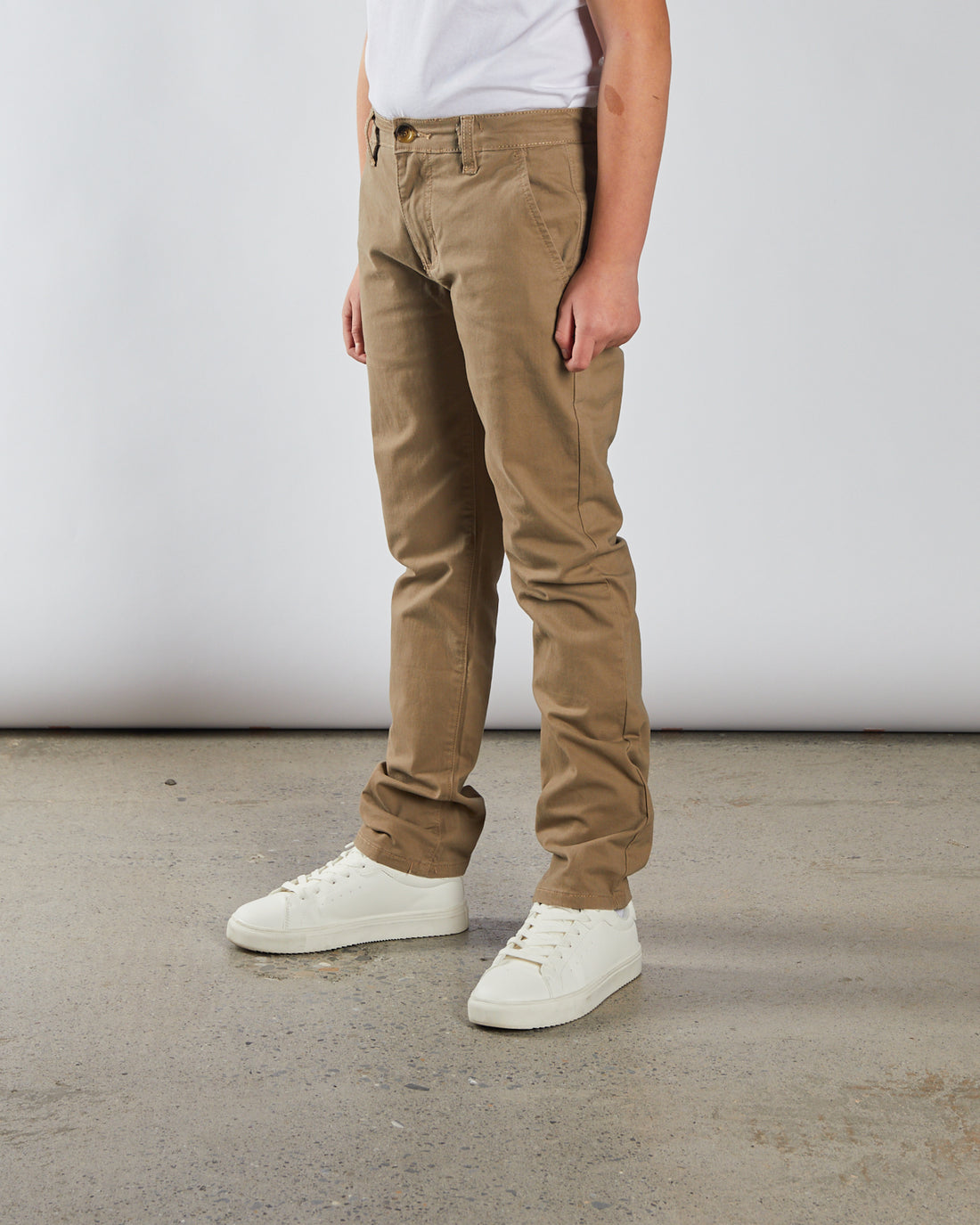 DIESEL KIDS Jeff Stone Chino Stone model front view