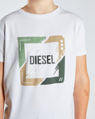 DIESEL KIDS Jon White Tee White back view