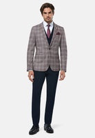 6TH SENSE Jackson Plum 3 Piece Suit PLUM front view