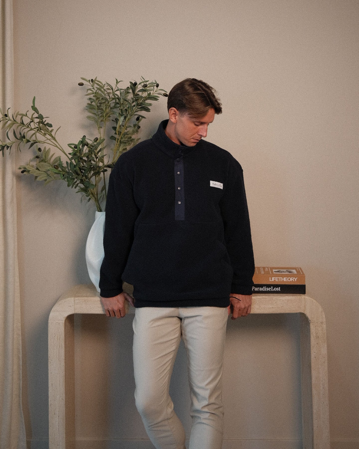 Sherpa Fleece Navy-Creative view