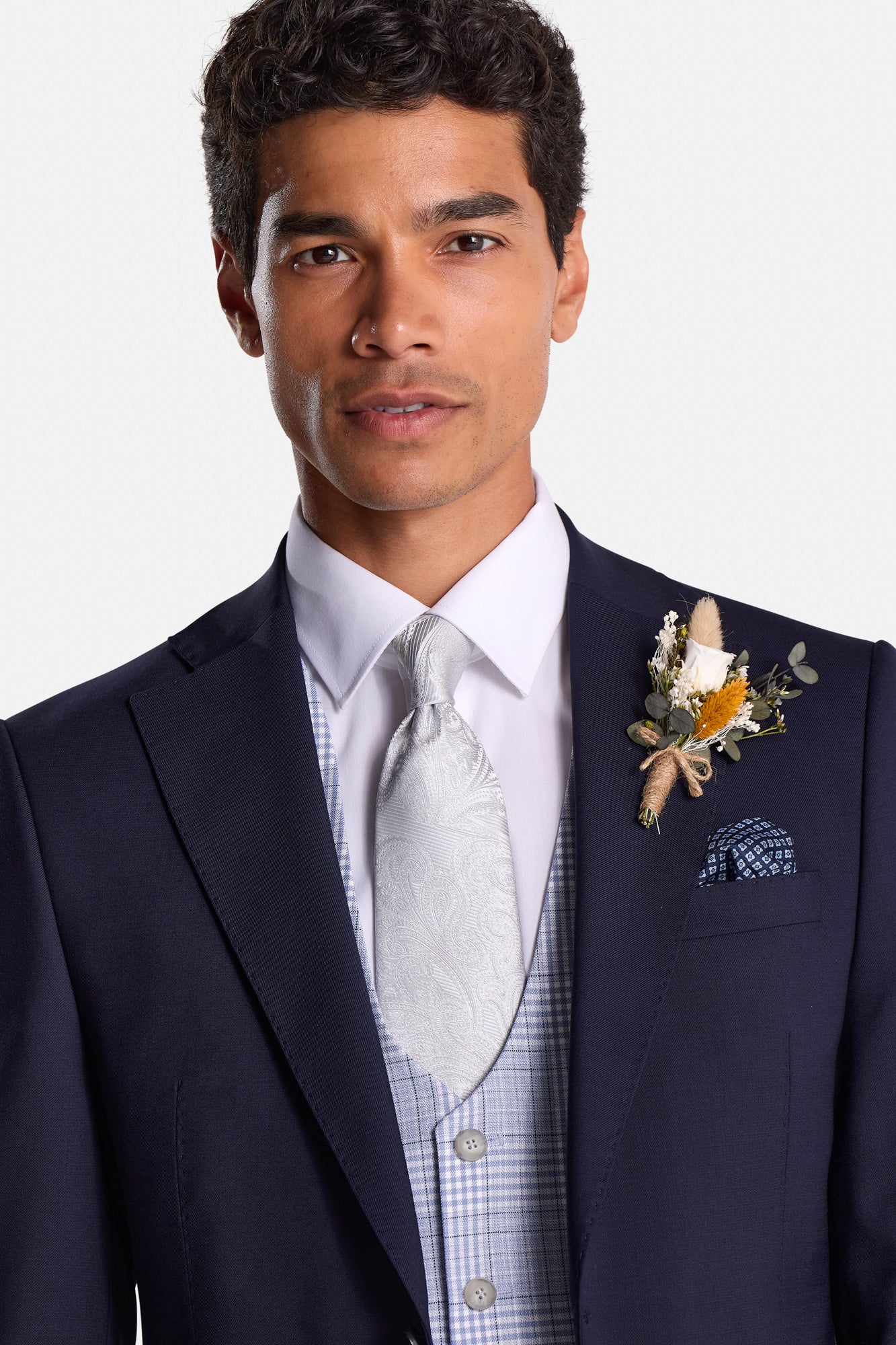 BENETTI Jeff Blue Waistcoat BLUE detail view