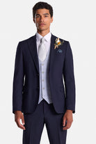 BENETTI Jeff Blue Waistcoat BLUE front view
