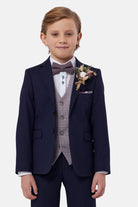 Benetti Boyswear Boys Jeff Waistcoat - Blush Blush front view