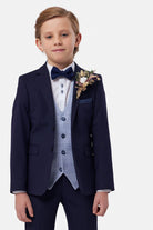 Benetti Boyswear Boys Jeff Waistcoat - Sky SKY front view