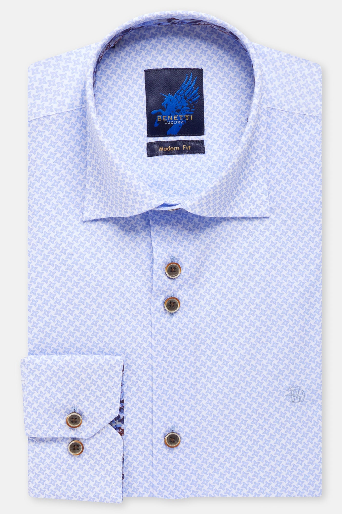 Men's Julius Sky Shirt from Benetti Menswear.