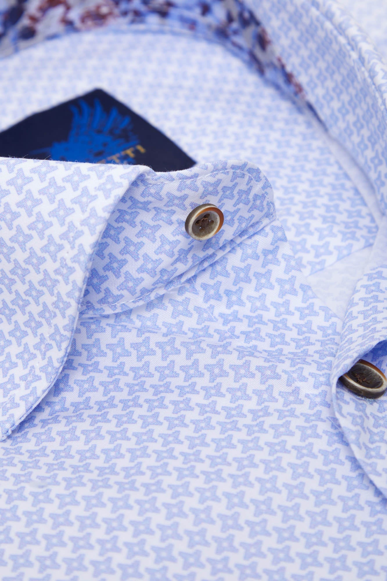 BENETTI Julius Sky Long Sleeve Shirt SKY model front view