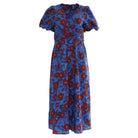 RANT & RAVE LADIES Kamilia Blue Midi Dress BLUE back view