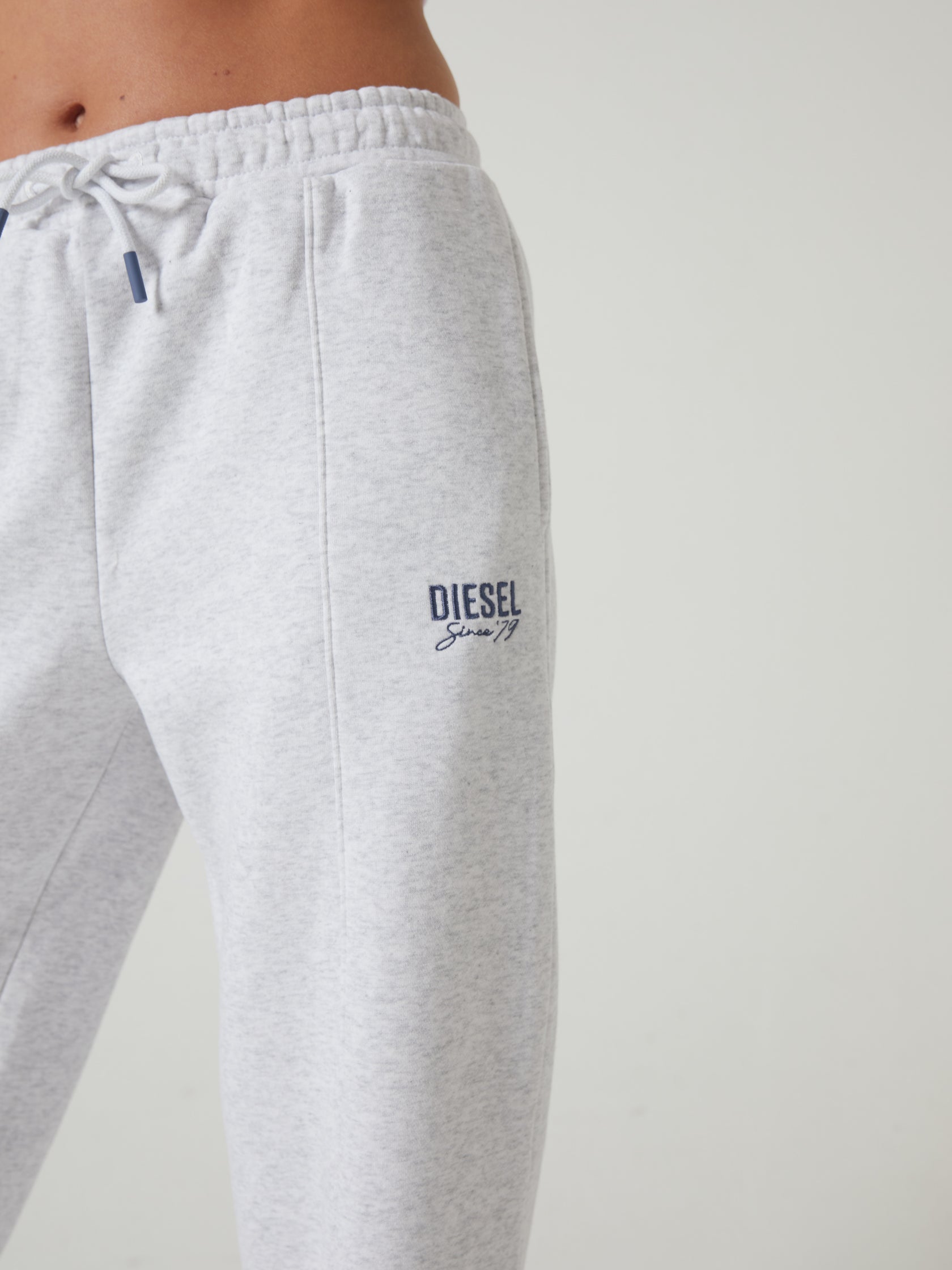 Ladies Kendall Jogger - Snow Grey Melange-Closer View