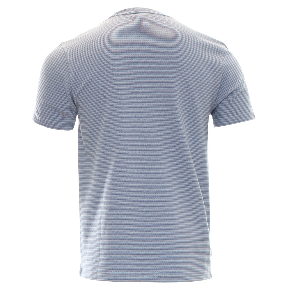 Kenrow Kenny blue melange textured T-shirt, back view