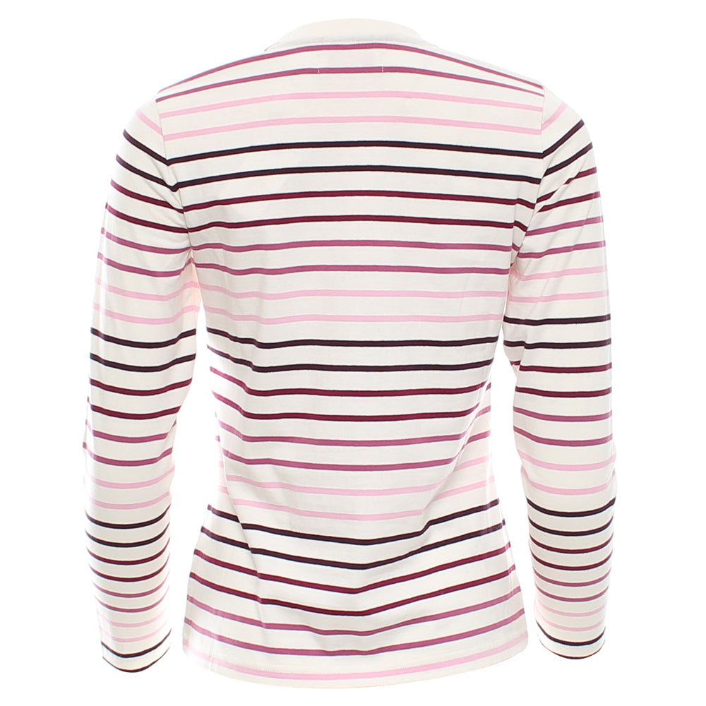 Ladies Relax & Renew Kimberley Long Sleeve Berry Tee-Back View