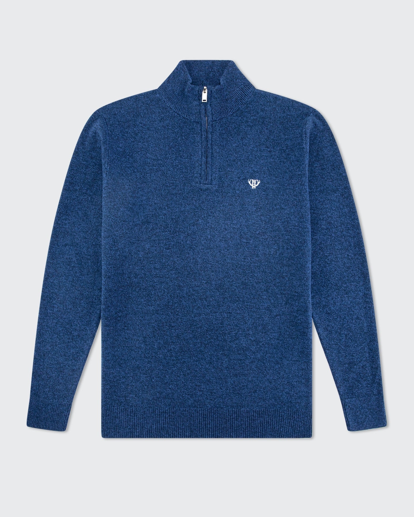 Mid Blue Twist 1/4 Zip