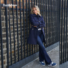 RANT & RAVE LADIES Kym Dark Indigo Flare Jeans DARK INDIGO back view