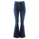 RANT & RAVE LADIES Kym Dark Indigo Flare Jeans DARK INDIGO front view
