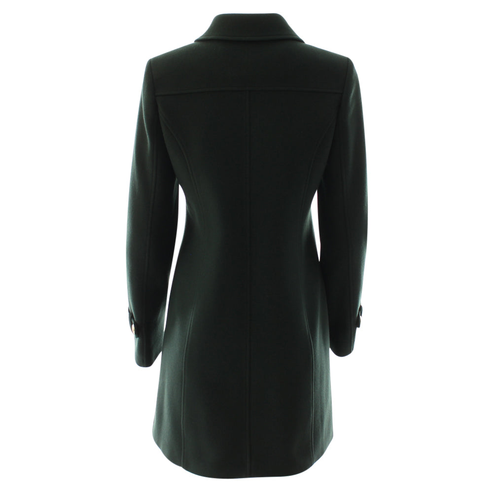 Ladies Kyrie Green Coat-Back View
