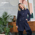 RANT & RAVE LADIES Kyrie Navy Coat Navy detail view