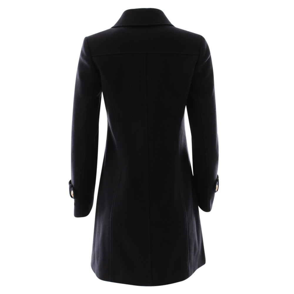 Ladies Kyrie Navy Coat-Back View