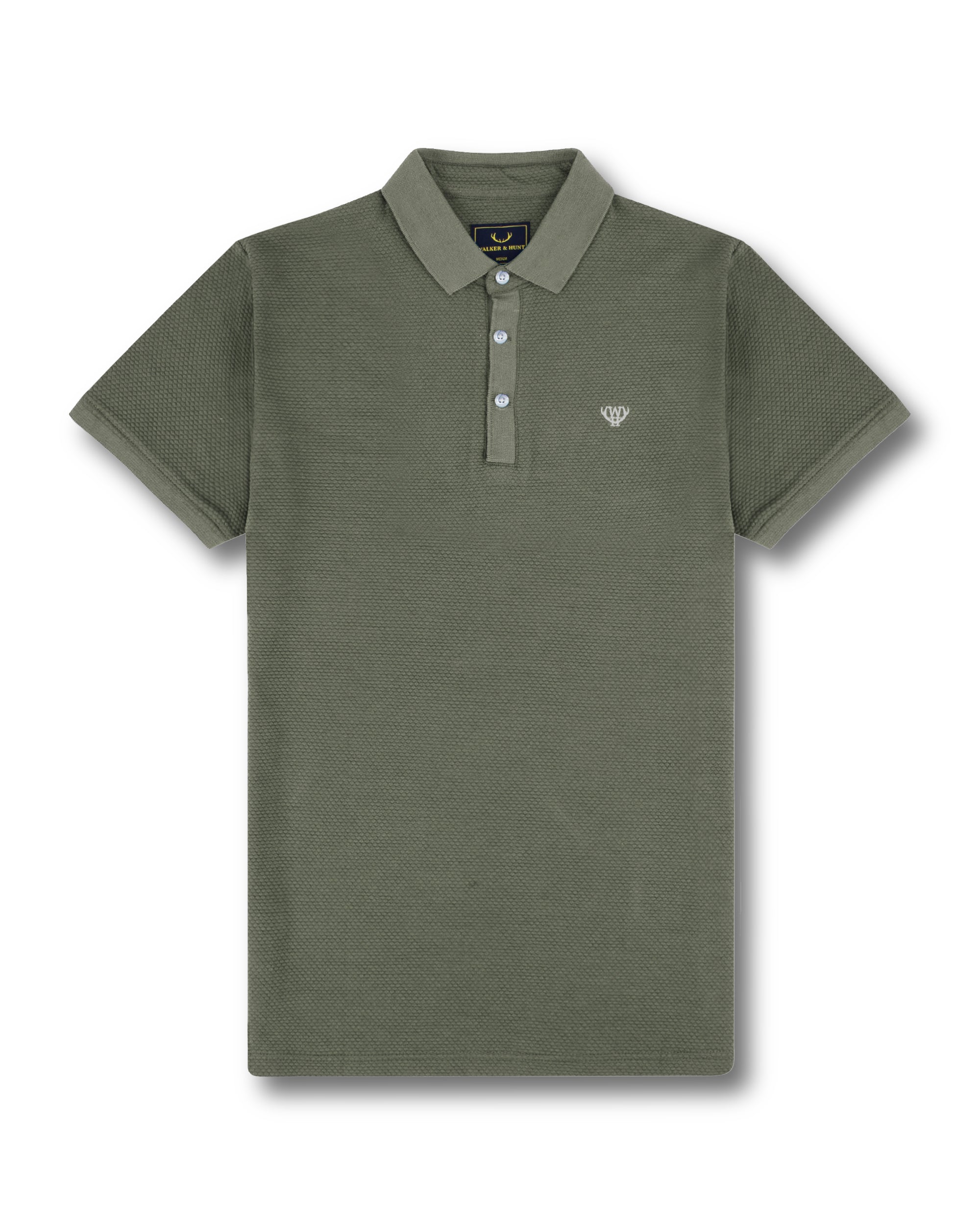 Popcorn Khaki Polo Shirt-Front view