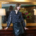 RANT & RAVE LADIES Layla Black Blouse Black model front view