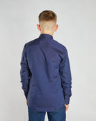 DIESEL KIDS Lloyd Oxford Navy Shirt Navy detail view