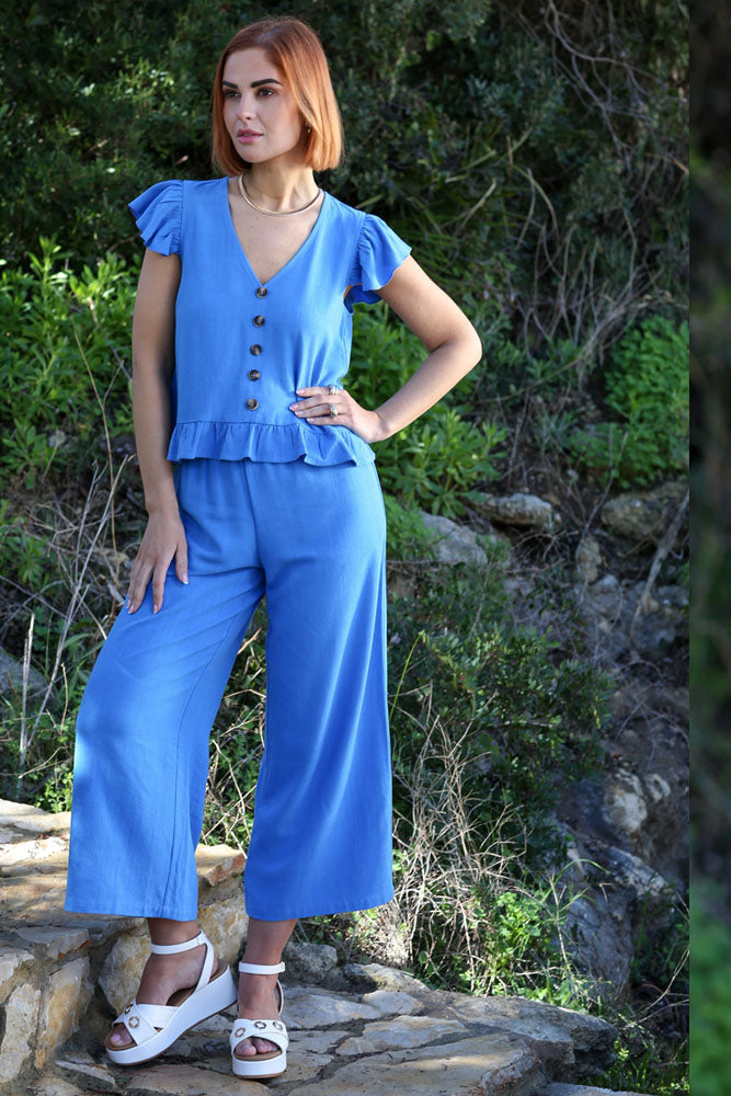 RANT & RAVE LADIES Lois Blue Co-Ord BLUE detail view