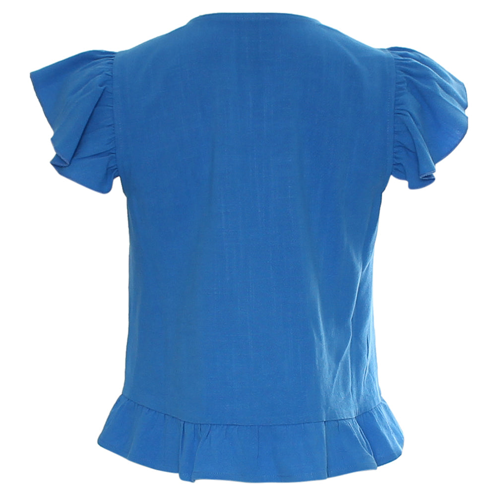 Rant & Rave Lois Co-Ord Blue, back view