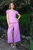 RANT & RAVE LADIES Lois Purple Co-Ord PURPLE detail view